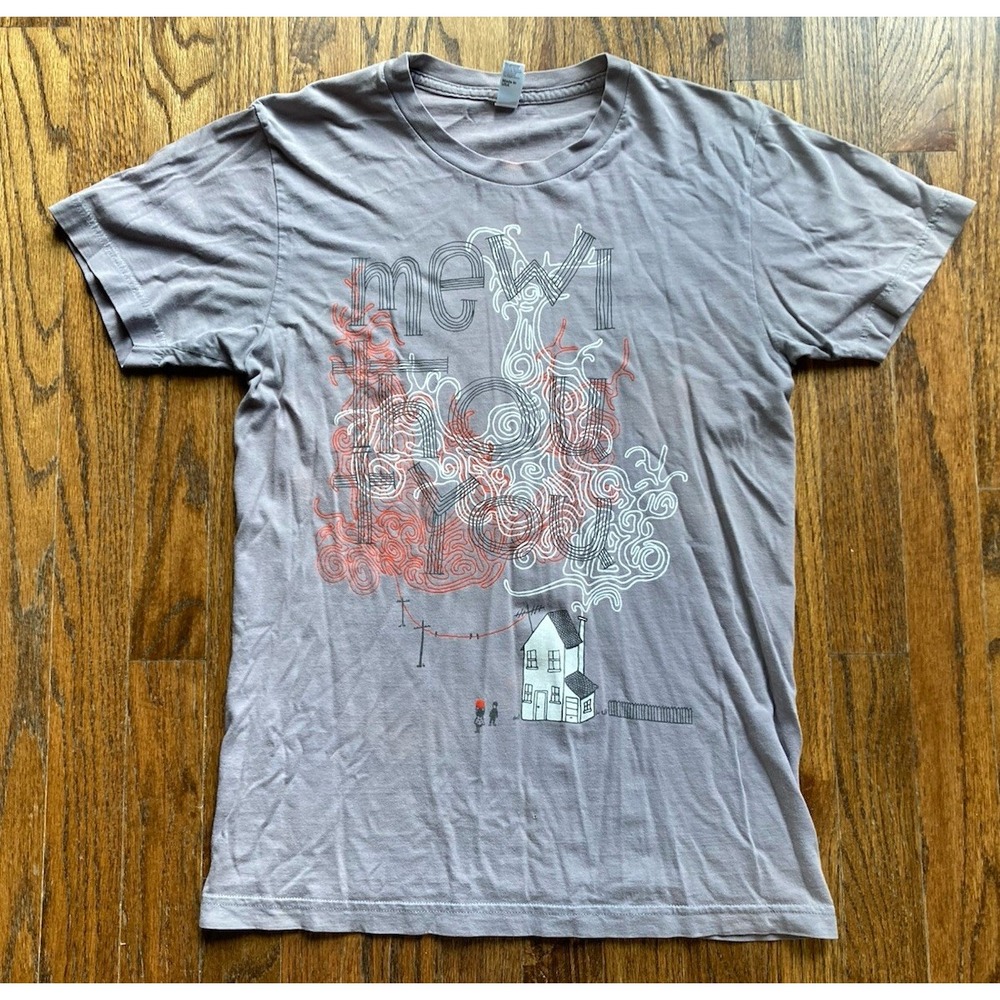 VTG Mewithoutyou Band T Shirt Adult Size Small Emo Punk Y2K Concert